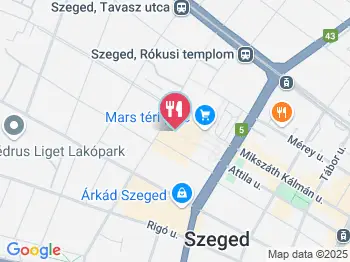 Nagymama Lángosa Szeged a térképen