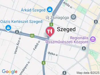 Négy Lépcsős Söröző Szeged a térképen