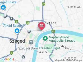 Novotel Szeged Hotel Szeged a térképen