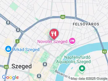 Őrangyal Gasztroház - Vegetáriánus Étterem Szeged a térképen