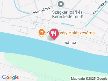 Öreg Kőrössy Halászcsárda Szeged a térképen