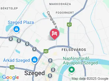 Ősz Panzió Szeged a térképen