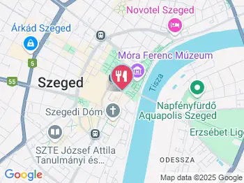 Palánk Cukrászda Szeged a térképen