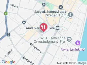 Palánta Salátabár Szeged a térképen