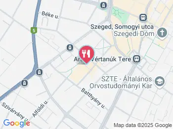 Papachef's Kitchen Szeged a térképen