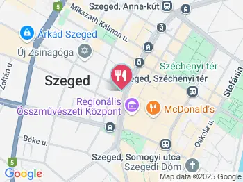 Pipipont Szeged a térképen