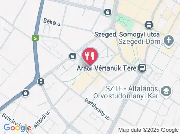 Pivo Vár Szeged a térképen