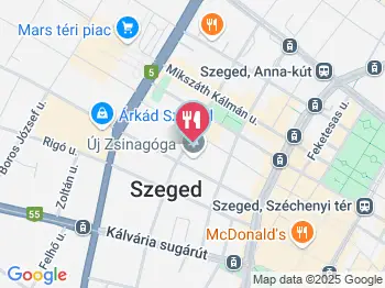 REÖK Kézműves Cukrászda Szeged a térképen