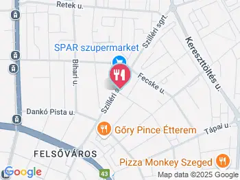 Rolling Stones Szeged a térképen