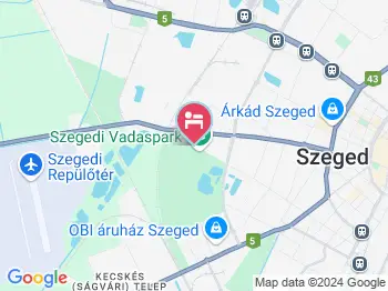 Safari Hotel Szeged a térképen