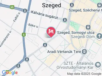 Science Hotel Szeged a térképen
