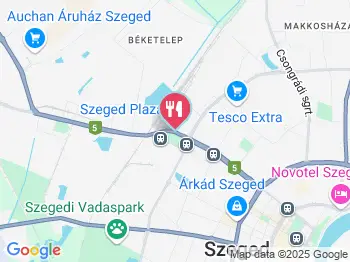 Shery Thai Étterem Szeged a térképen