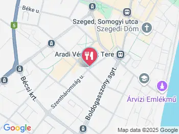 SoupPort Levesbár Szeged a térképen