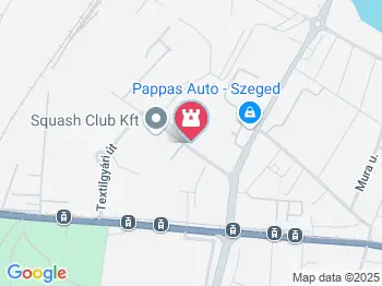 Squash Club Szeged a térképen