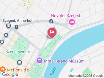 Stefánia Stúdió Apartmanok Szeged a térképen