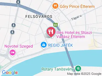 Stüszi Vadász Étterem Szeged a térképen