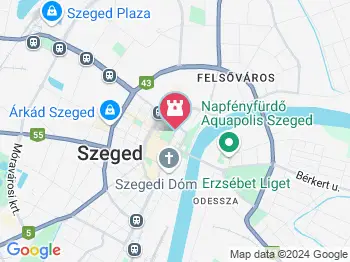 Széchenyi tér Szeged a térképen