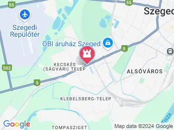 Szeged Városi Műjégpálya Szeged a térképen