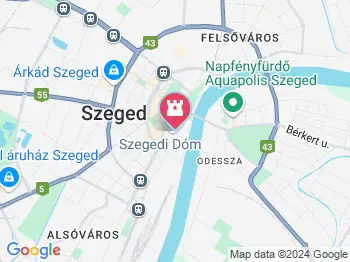 Szegedi Dóm Látogatóközpont Szeged a térképen