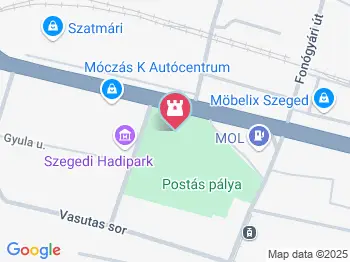 Szegedi Hadipark Szeged a térképen