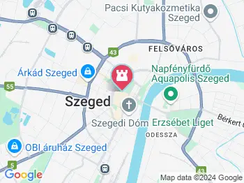 Szegedi Sóhajok hídja Szeged a térképen