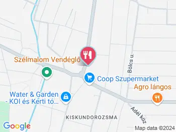 Szélmalom Vendéglő Szeged a térképen