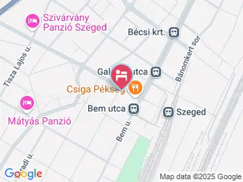 SzennA Vendégház Szeged a térképen