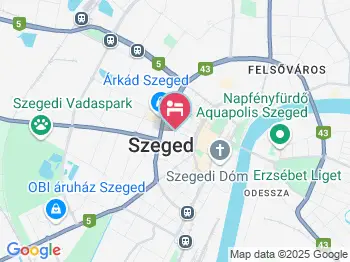 Szent János Hotel Szeged a térképen