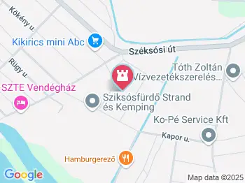 Sziksósfürdői Strand Szeged a térképen