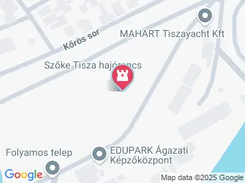 Szőke Tisza hajóroncs Szeged a térképen