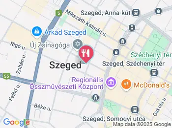 Taj Mahal Indian Restaurant Szeged a térképen