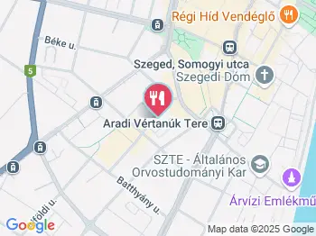 Templomkert Vendéglő Szeged a térképen