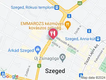 The Box Donut - Mars tér Szeged a térképen