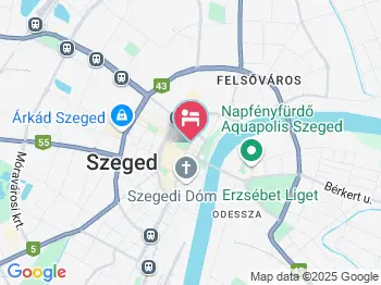 Tisza Hotel Szeged a térképen