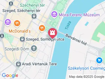 Tisza-parti lányok Szeged a térképen