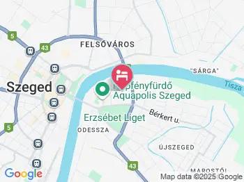 Tisza Sport Hotel Szeged a térképen