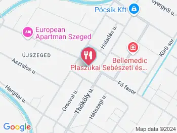 Toni Pékség Szeged a térképen