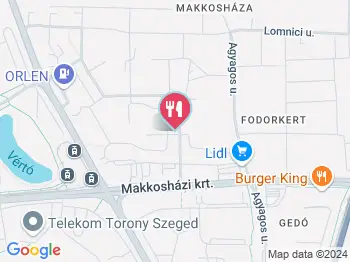 Topáz Söröző Szeged a térképen