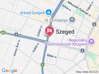 Urban Nest Apartman Szeged a térképen