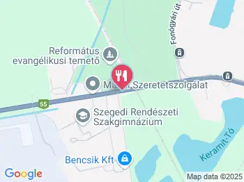 Útkaparó Csárda Szeged a térképen