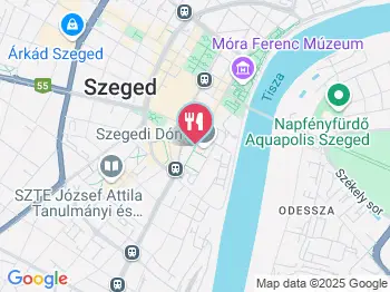 Vitrin Kávézó és Sörkert Szeged a térképen