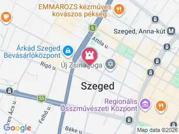 Zsidó Hitközség Székháza Szeged a térképen