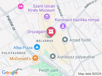 10-es huszárok lovasszobra Székesfehérvár a térképen