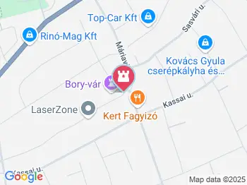 Bory-vár Székesfehérvár a térképen