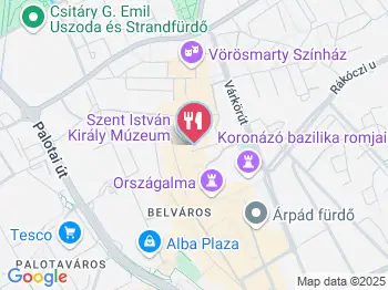 Damniczki Cukrászda Székesfehérvár a térképen