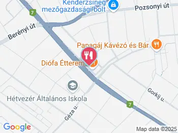 Diófa Vendéglő Székesfehérvár a térképen