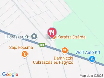 Kertész Csárda Székesfehérvár a térképen