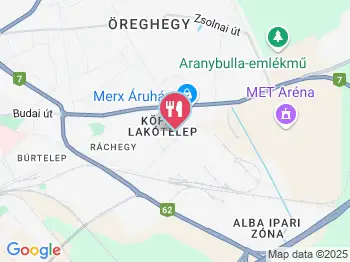 Köfém Étterem Székesfehérvár a térképen