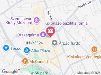 Középkori Romkert - Nemzeti Emlékhely Székesfehérvár a térképen