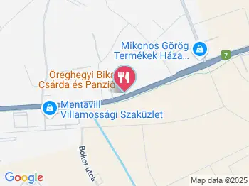 Öreghegyi Bika Csárda Székesfehérvár a térképen